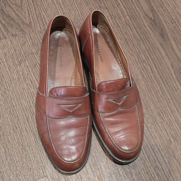 Men\'s Magnanni Penny Loafers Dress Shoes Genuine 10M